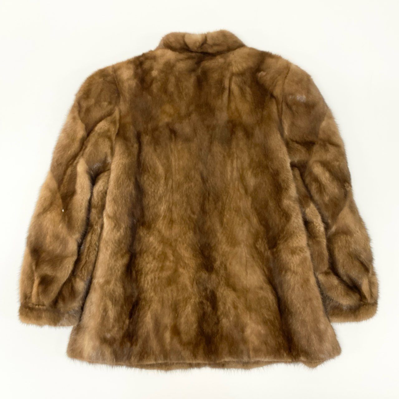 80i29 FOND MOONBAT ムーンバット デミバフ ミンクファー コート 11 M～L相当 ブラウン 本毛皮 MINK FURt18r