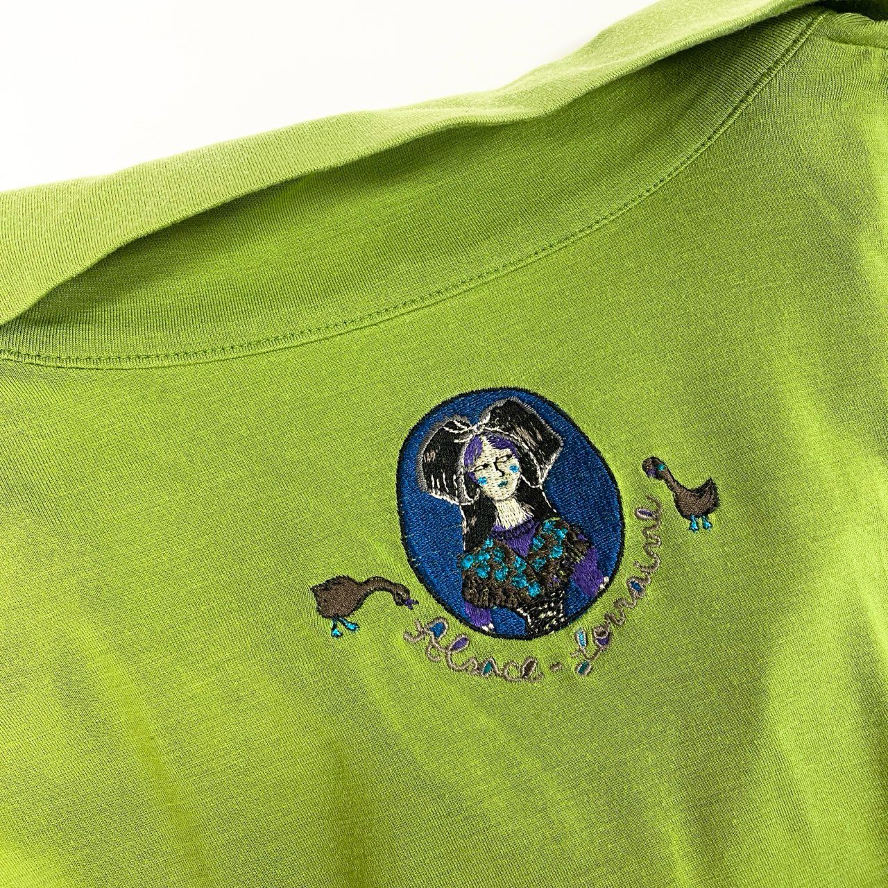 64a23 TOKUKO 1er VOL トクコプルミエヴォル チュニックワンピース 7分袖ワンピース トップス ストレッチ素材 Aライン 9 ライトグリーン レディース 女性用u02t