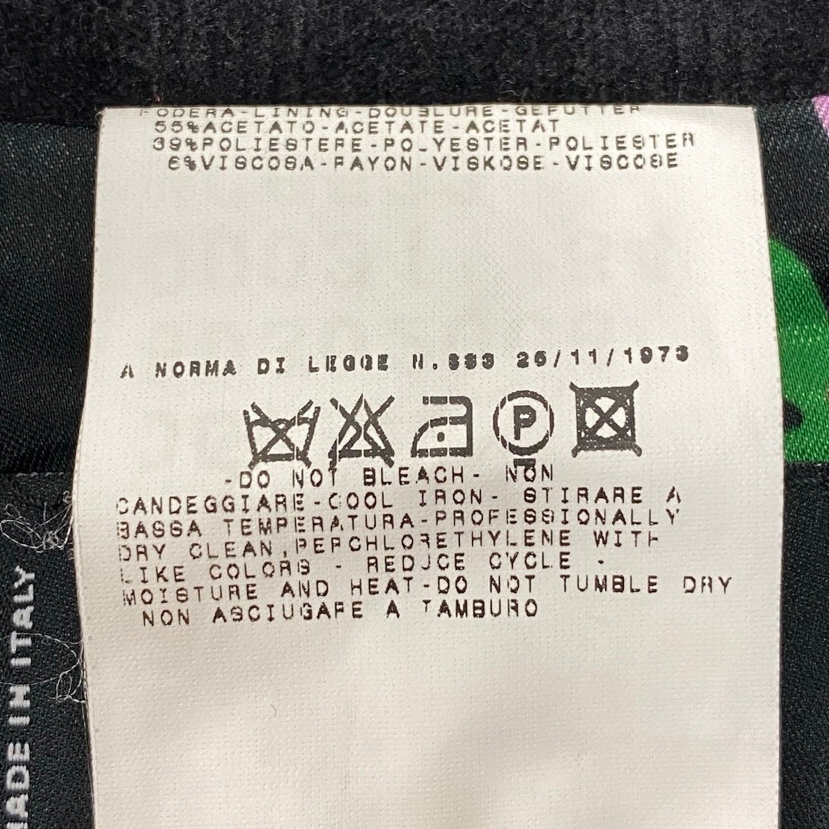 11i28 D&G DOLCE&GABBANA ドルチェアンドガッパーナ 00’s テーラードジャケット 異素材切替 花柄裏地 イタリア製 42サイズ ブラック レディース 女性用u02t