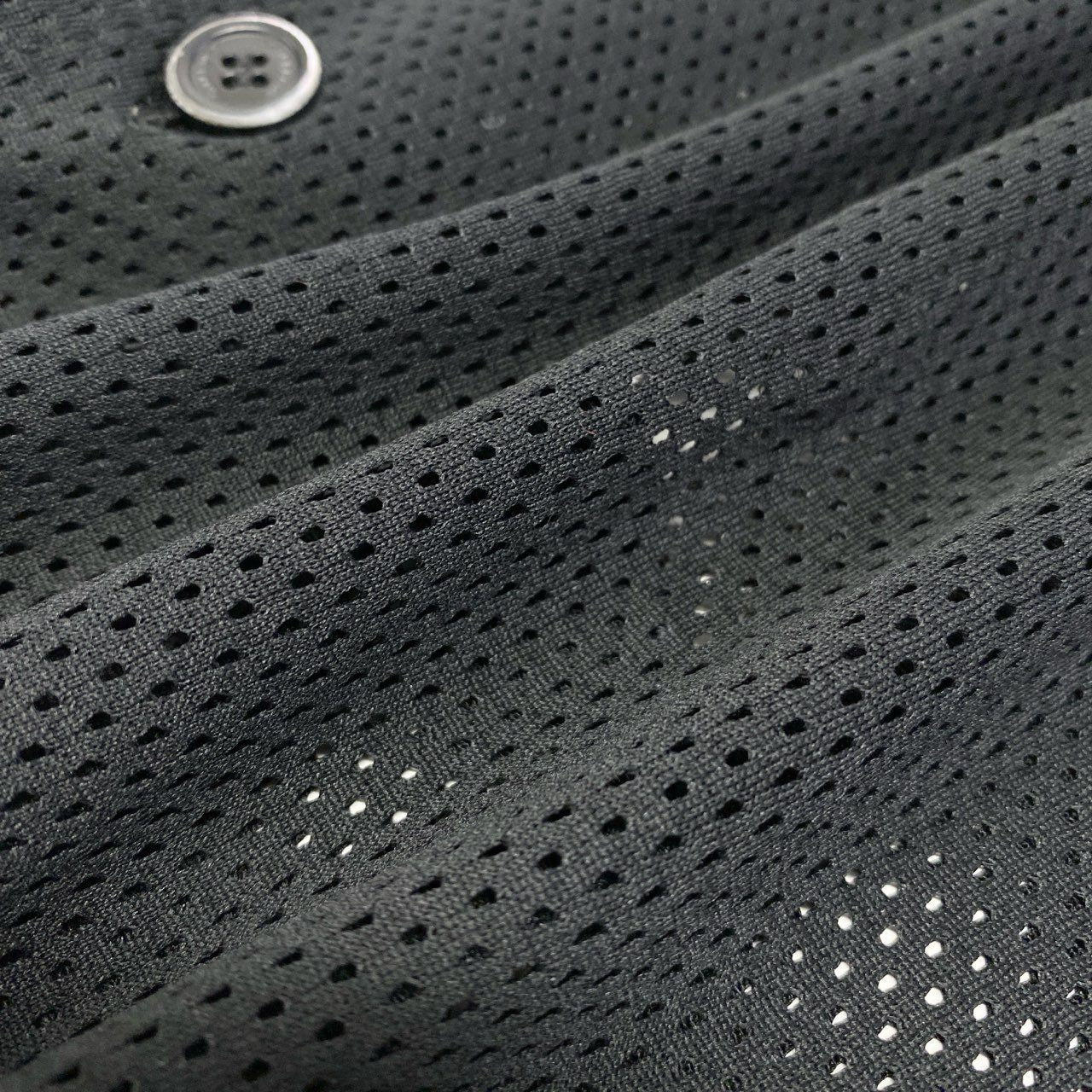 Ma28 BURBERRY LONDON ENGLAND バーバリー ロンドンイングランド 半袖シャツ BASKETBALL JERSEY SHIRT 8067375 Mサイズ ブラック ポリエステル100％ メンズo07t