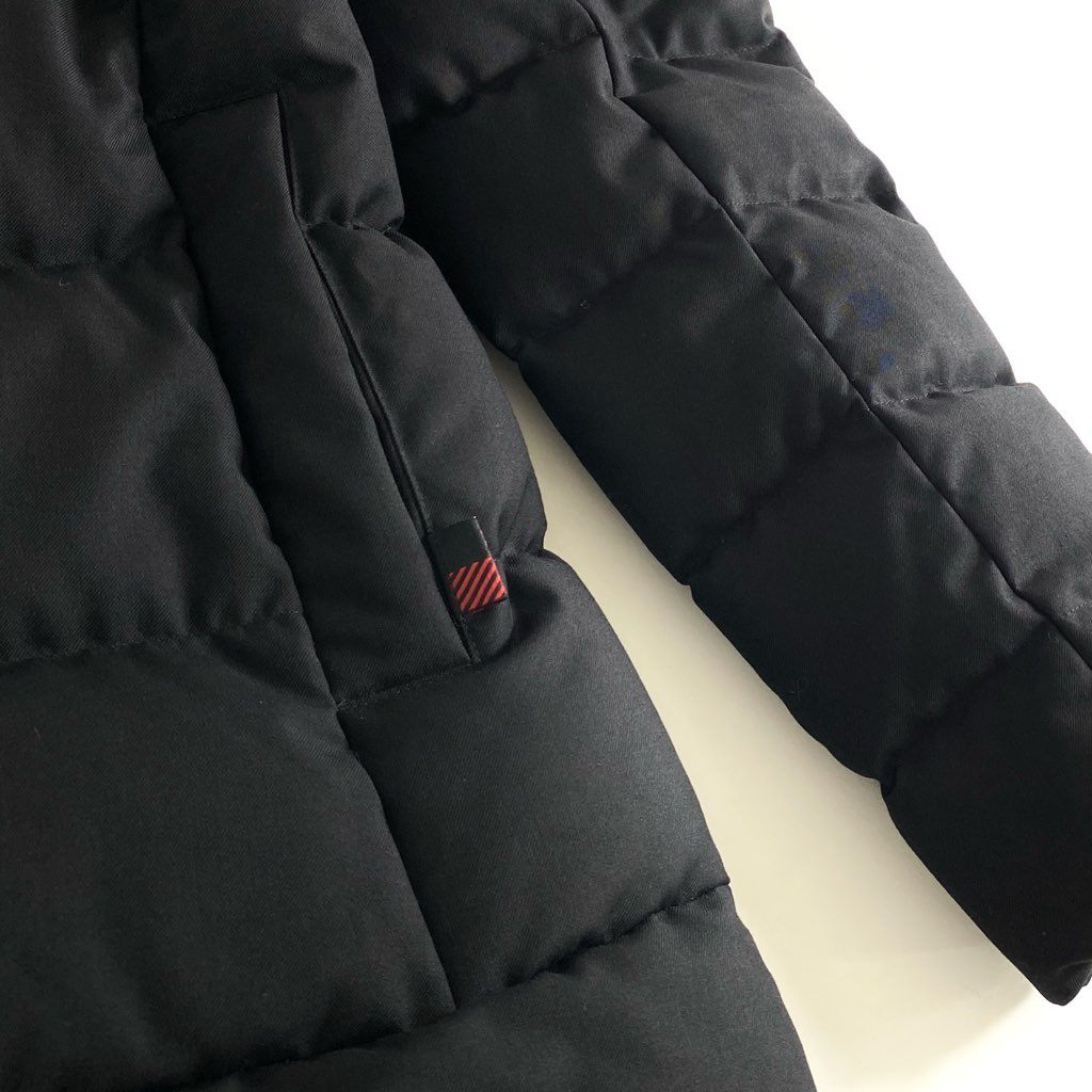 32e4 【美品】 WOOLRICH ウールリッチ Hooded Alsea Down Coat ダウンコート S ブラック アウター ジャケット