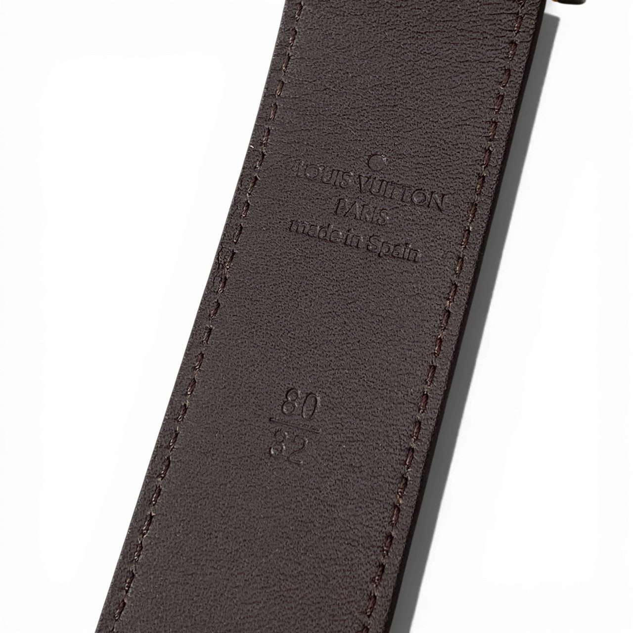 c17 LOUIS VUITTON ルイヴィトン サンチュール モノグラム ベルト サイズ32/80 レディースk02i