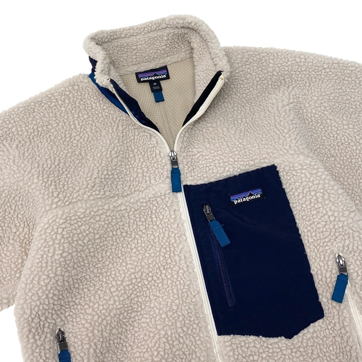 71g2 patagonia パタゴニア 2019年 Classic Retro-Ⅹ Jacket クラシックレトロジャケット ボアジャケット サイズXS アイボリー メンズu02t