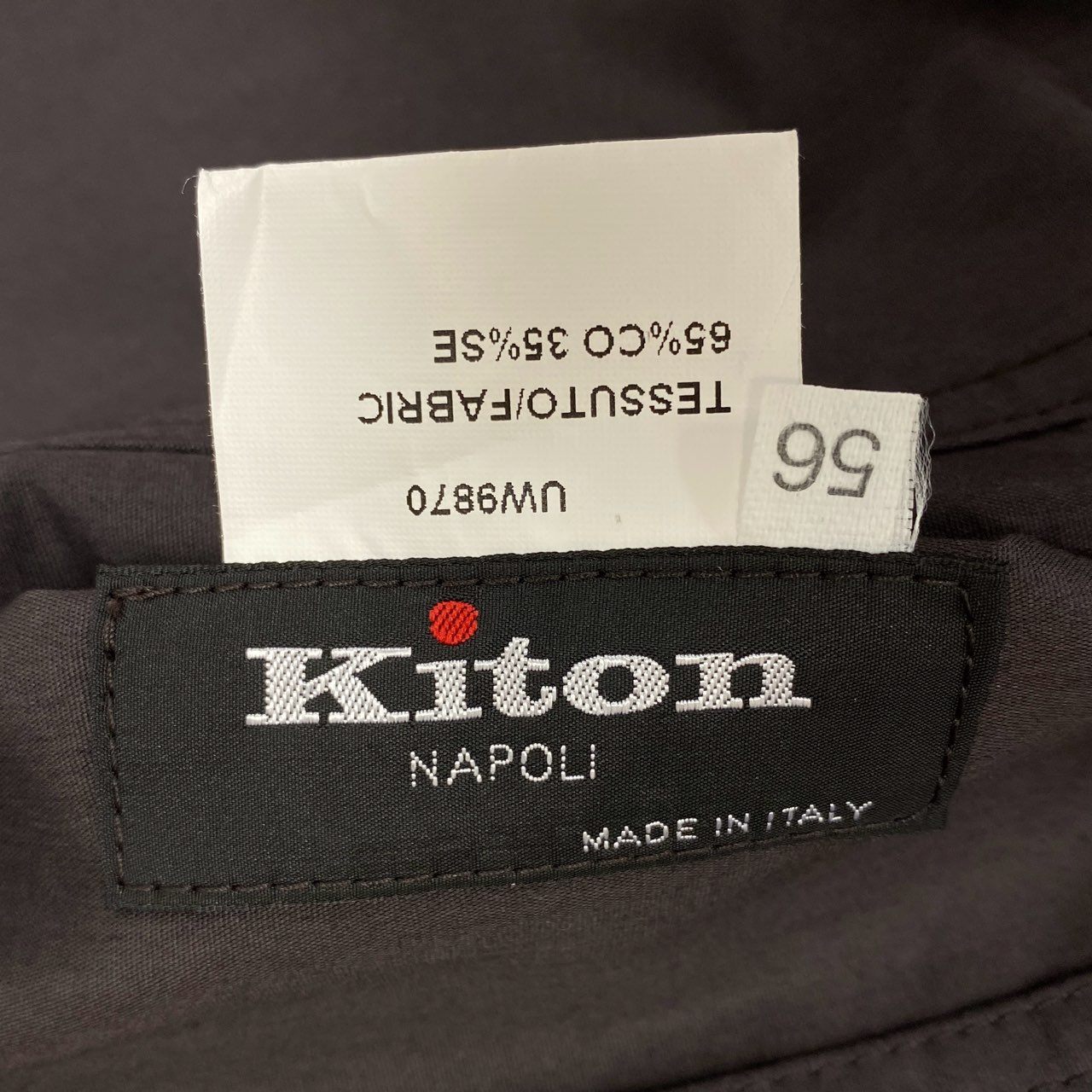 9j6 Kiton キトン キートン イタリア製 大きいサイズ リバーシブル ロングコート 56 XXXLサイズ ブラウン ベージュ メンズo07t
