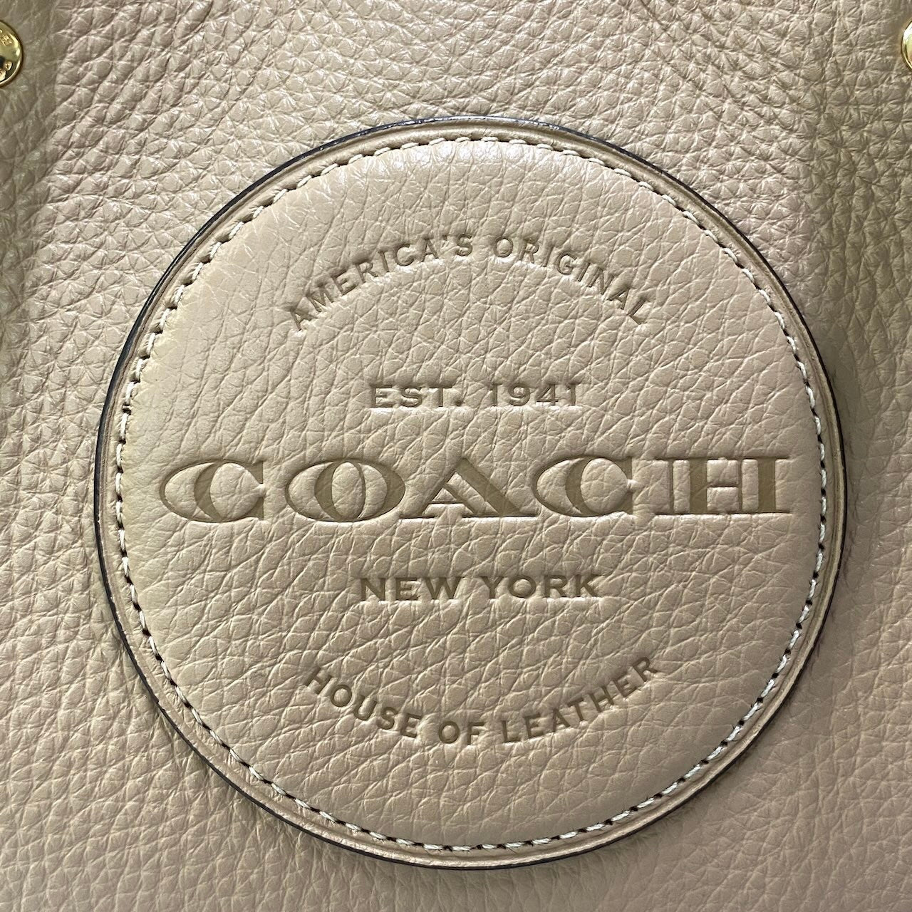 f11《極美品》 COACH コーチ デンプシー 2Way トートバッグ Dempsey 2-Way Shoulder Bag L2240 / C5268 ベージュt18r