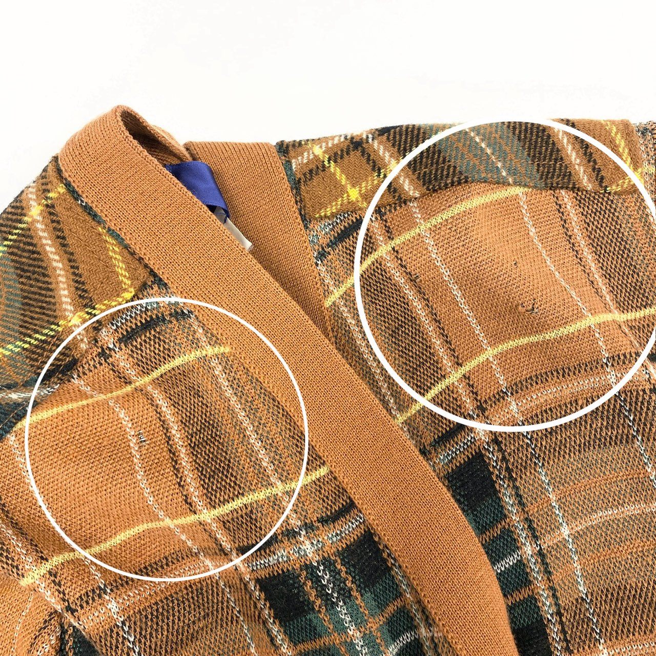 44h26 JUNYA WATANABE MAN COMME des GARCONS ジュンヤワタナベマン コムデギャルソン 多素材MIX ジャガード エルボーパッチ ニットカーディガン スエードポケット チェック柄 スエード Sサイズ マルチカラー メンズo07t
