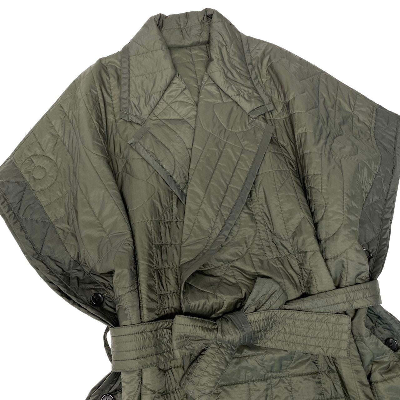72g4 RAINMAKER レインメーカー 23AW ZEN GARDEN QUILTED PONCHO 中綿 ポンチョ アウター RM232-024 FREE カーキ メンズ 紳士服u02t