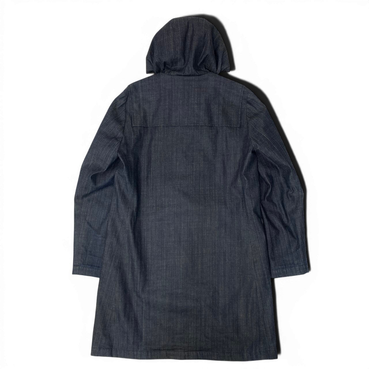 72g4 A.P.C. アーペーセー フーデット デニムコート ロングコート サイズ1 インディゴブルー メンズ 紳士服o07t