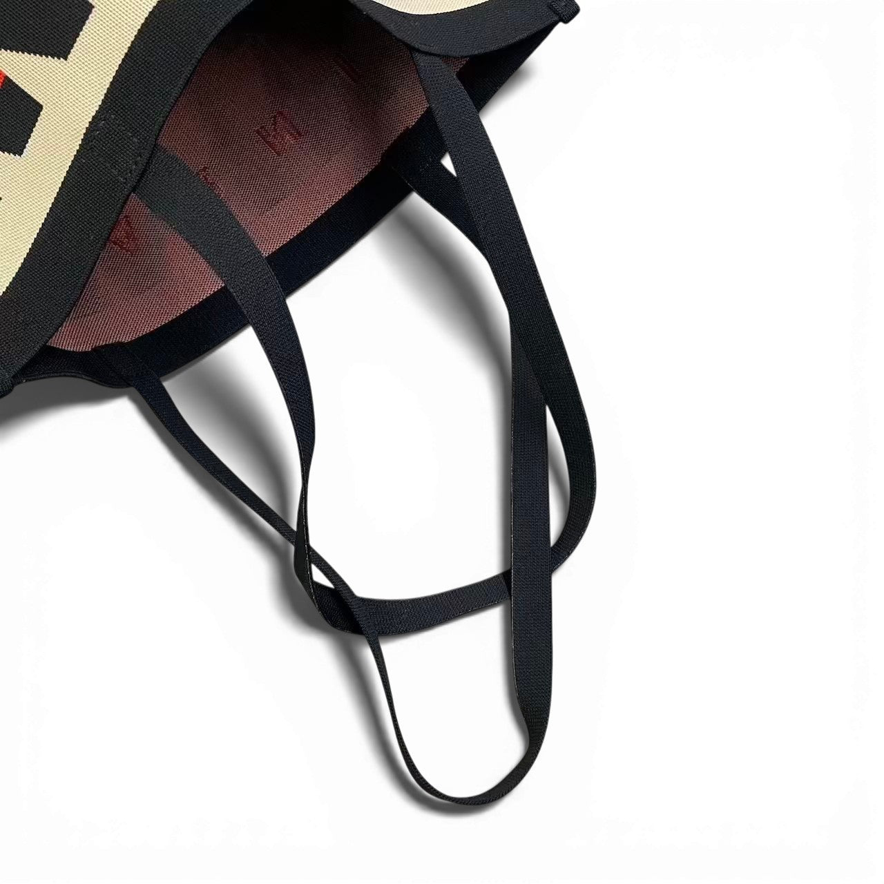 c23 MARNI マルニ 千鳥格子 ジャガード トートバッグ ブラック/ベージュ ユニセックス レディース メンズ バッグk02i