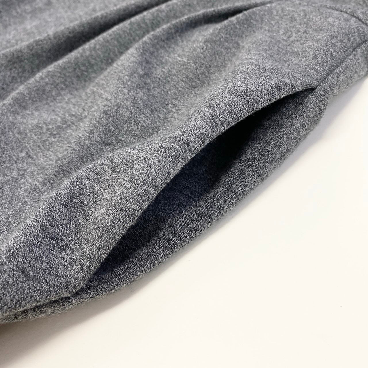 Ef9 【新品保管品】GUCCI ロングスリーブワンピース スタンドカラー イタリア製 XLサイズ グレー ウール100％ レディース 女性用u02t