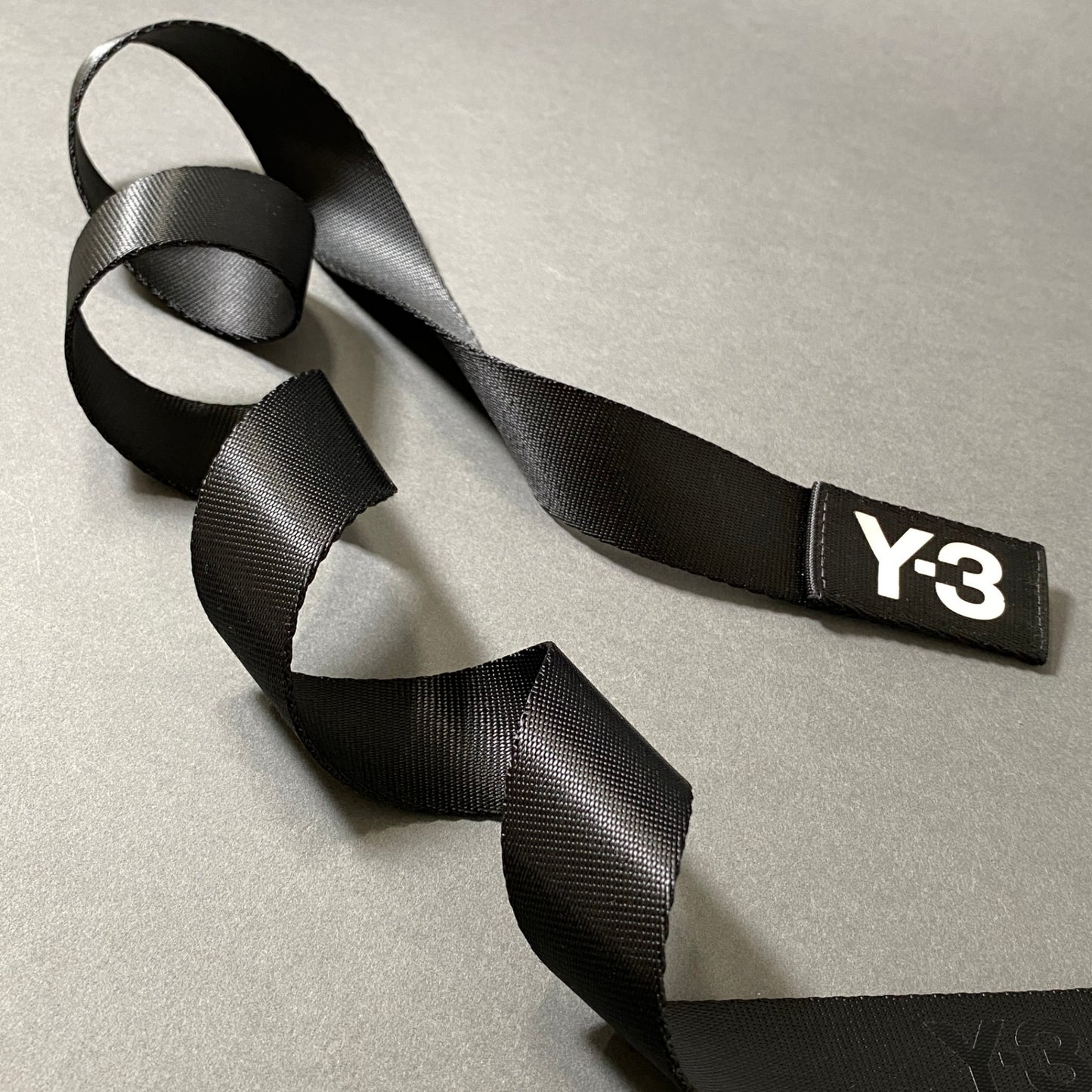 3f27 《美品》 Y-3 ワイスリー Dリングベルト RING BELT 130cm ブラック Yohji Yamamoto ヨウジヤマモト adidas アディダス