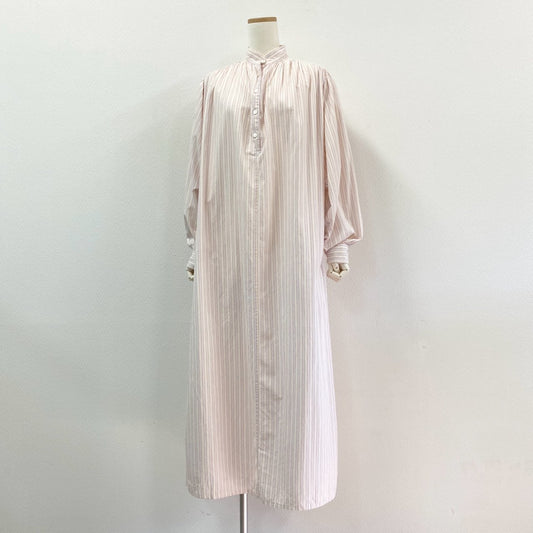 1j27《美品》TEN×RON HERMAN テンロンハーマン カフタンドレスワンピース シャツワンピース ロング丈 ストライプ 2710300521 マルチカラー レディースu02t