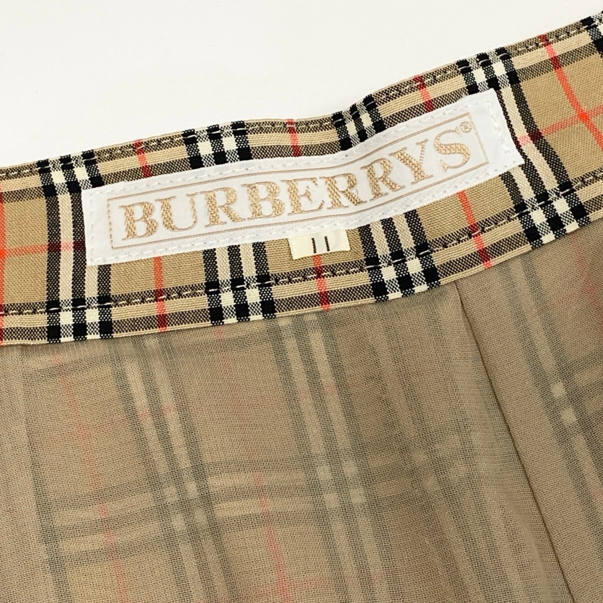Ih6 Burberrys バーバリーズ ノバチェック ハーフパンツ ノバチェック 金ボタン チェックパンツ スカパン FQA17-041 11AR ブラウン系 レディース 女性用o07t