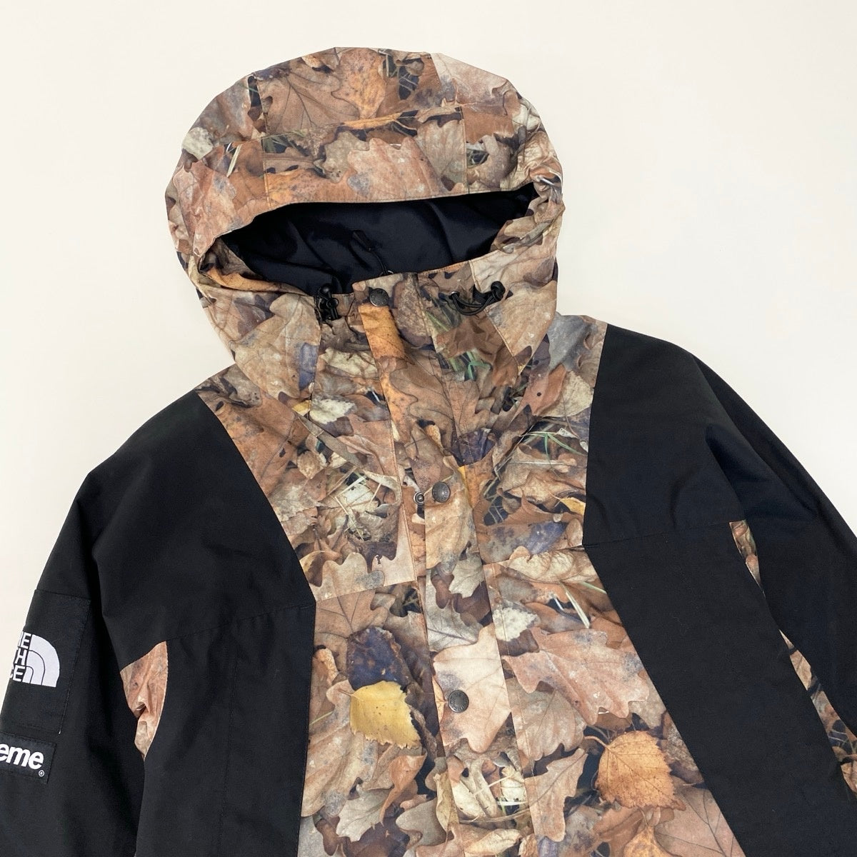 Ig8 Supreme × THE NORTH FACE 16AW 枯葉マウンテンジャケット コラボ NP51601I Sサイズ ブラック マルチカラー ナイロン100％ メンズ 男性用u02t
