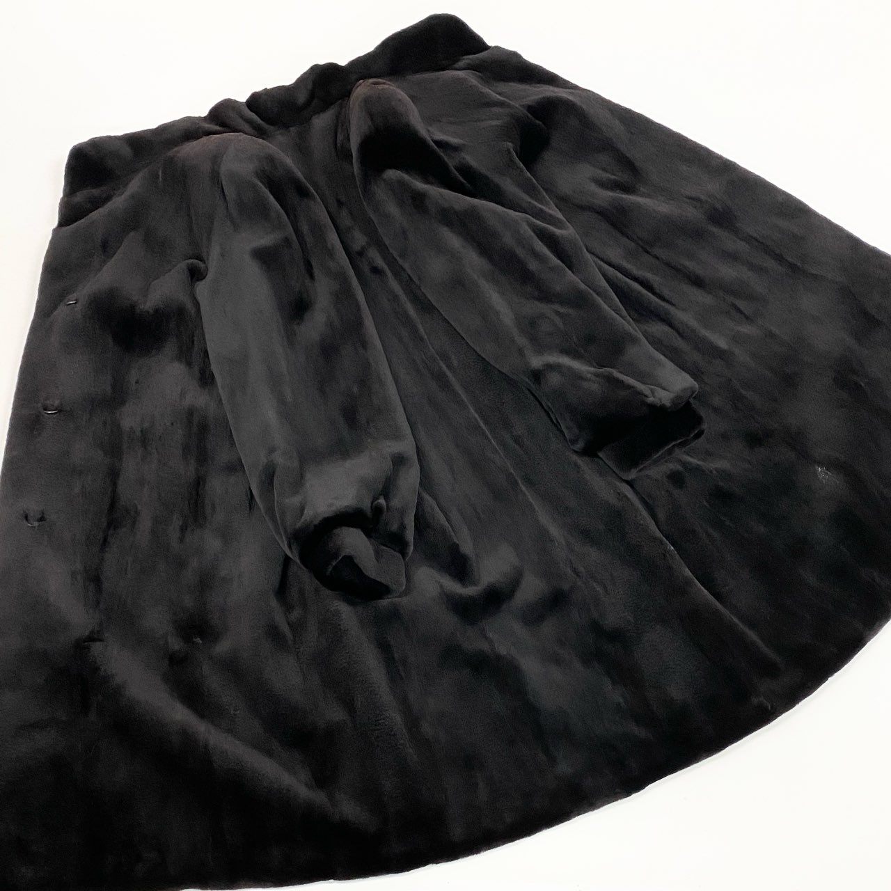 25a22 SAGA MINK  銀サガ シェアードミンク ロングコート レディース 女性用 FREE ダークブラウン系 ミンクファー 本毛皮u02t