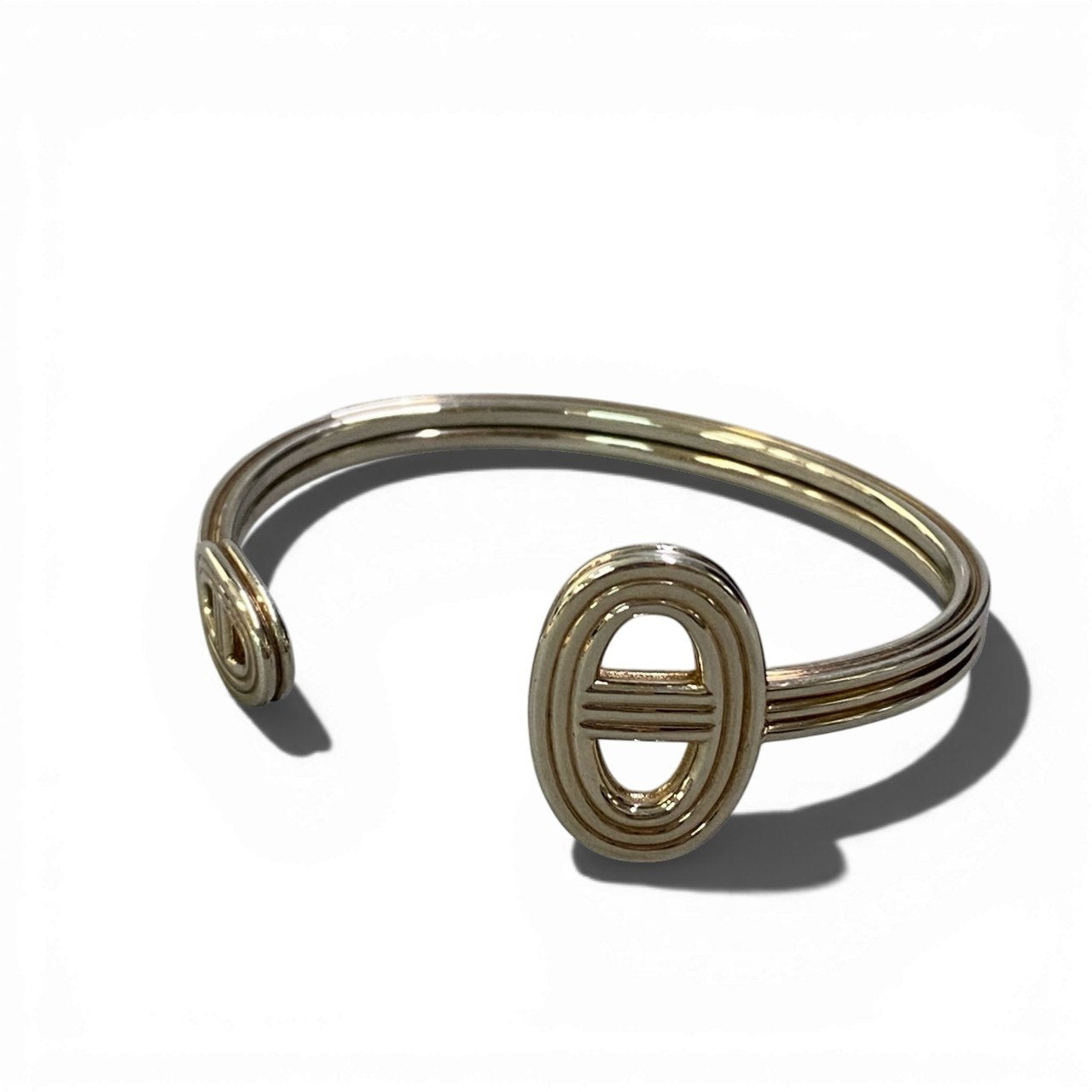 b16 《美品》 HERMES エルメス シェーヌダンクル24 ブレスレット アクセサリー シルバー Ag925 レディース 女性用 フランス製ta1