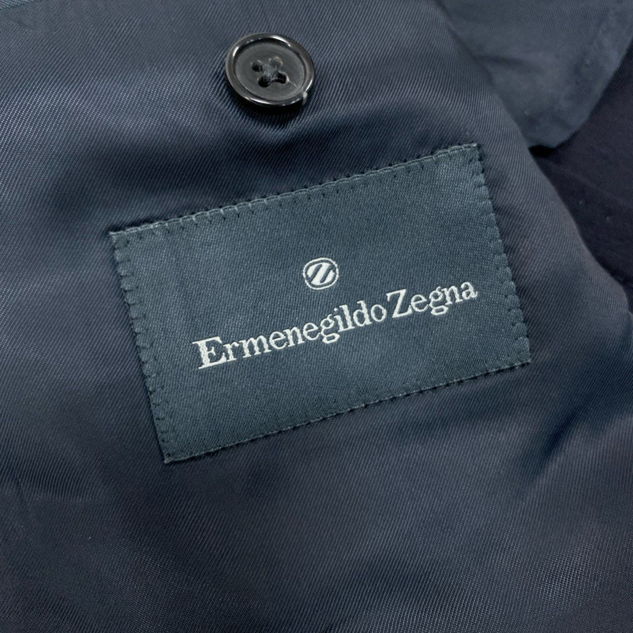 34i18 Ermenegildo Zegna エルメネジルドゼニア セットアップ スーツ ビジネス◎ フォーマル◎ テーラードジャケット パンツ 48 ネイビー ウール メンズk02i