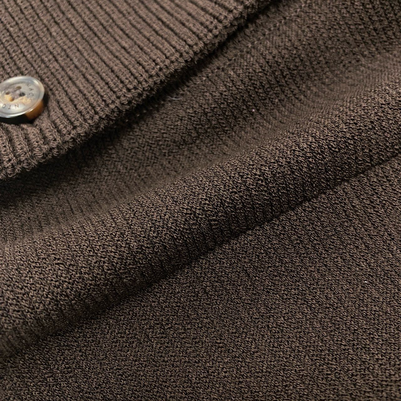 23L8 《美品》 MACKINTOSH LONDON マッキントッシュ ダブルブレスト ニットジャケット カーディガン 羽織り 40 ブラウン レディース 女性用u02t