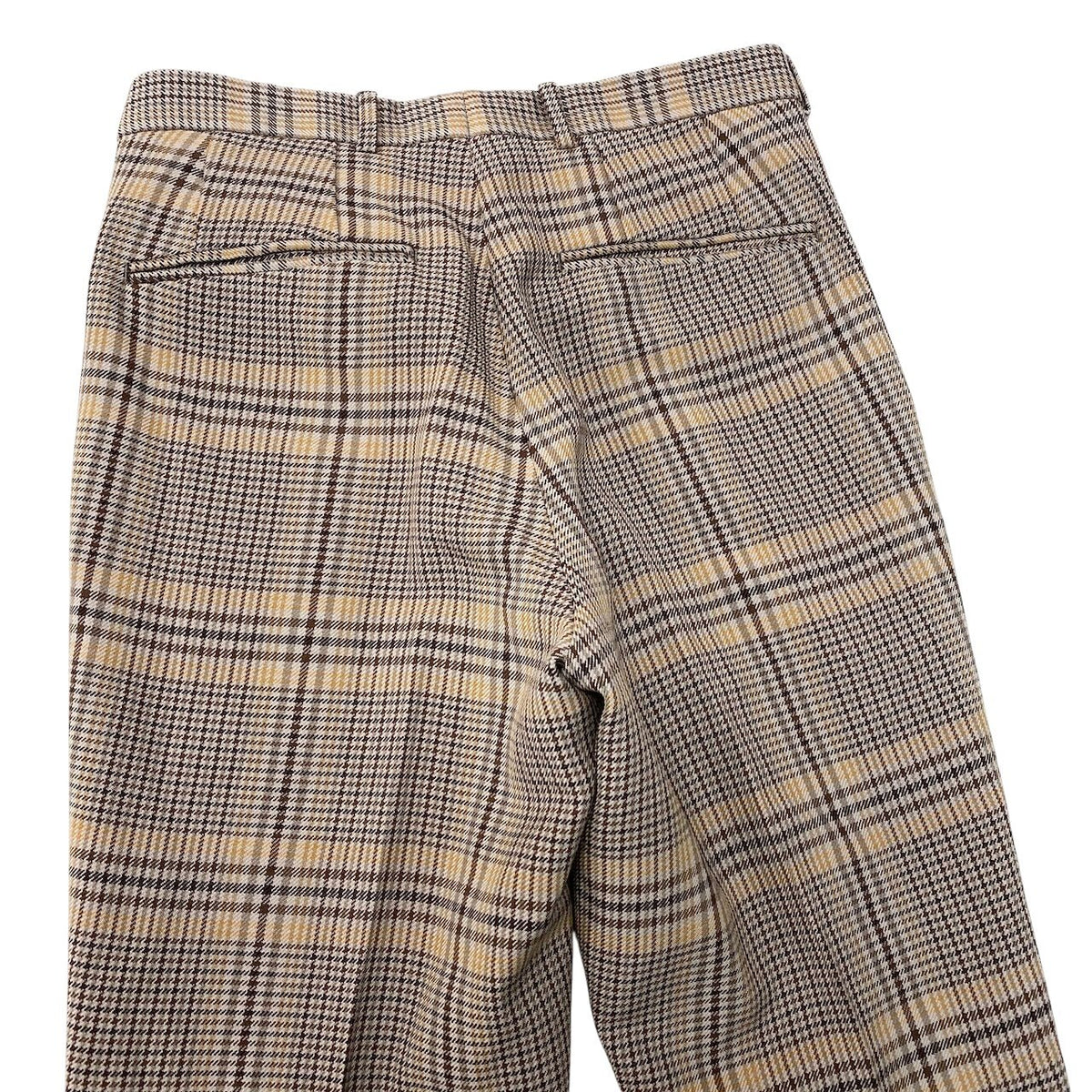 27j16 【美品】 AURALEE オーラリー 19AW WOOL SERGE CHECK NARROW SLACKS スラックスパンツ チェック柄 A9AP03SC サイズ3 ブラウン系 メンズu02t