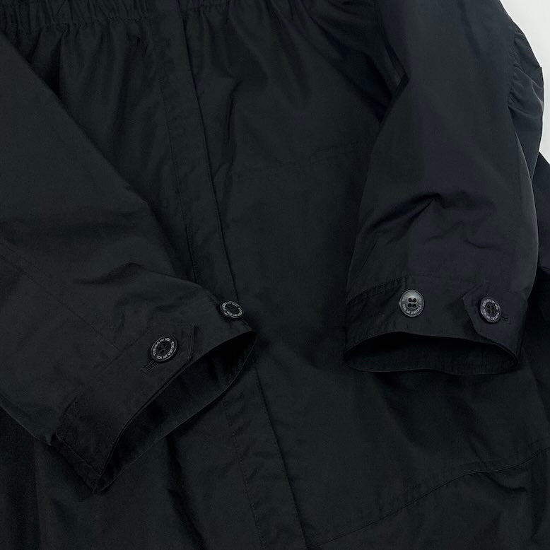 16c11 TOKUKO 1er VOL トクコプルミエヴォル フルジップコート スプリングコート 薄手 フーデット 裾調整可 レディース 女性服 サイズ9 ブラック ポリエステル100％u02t