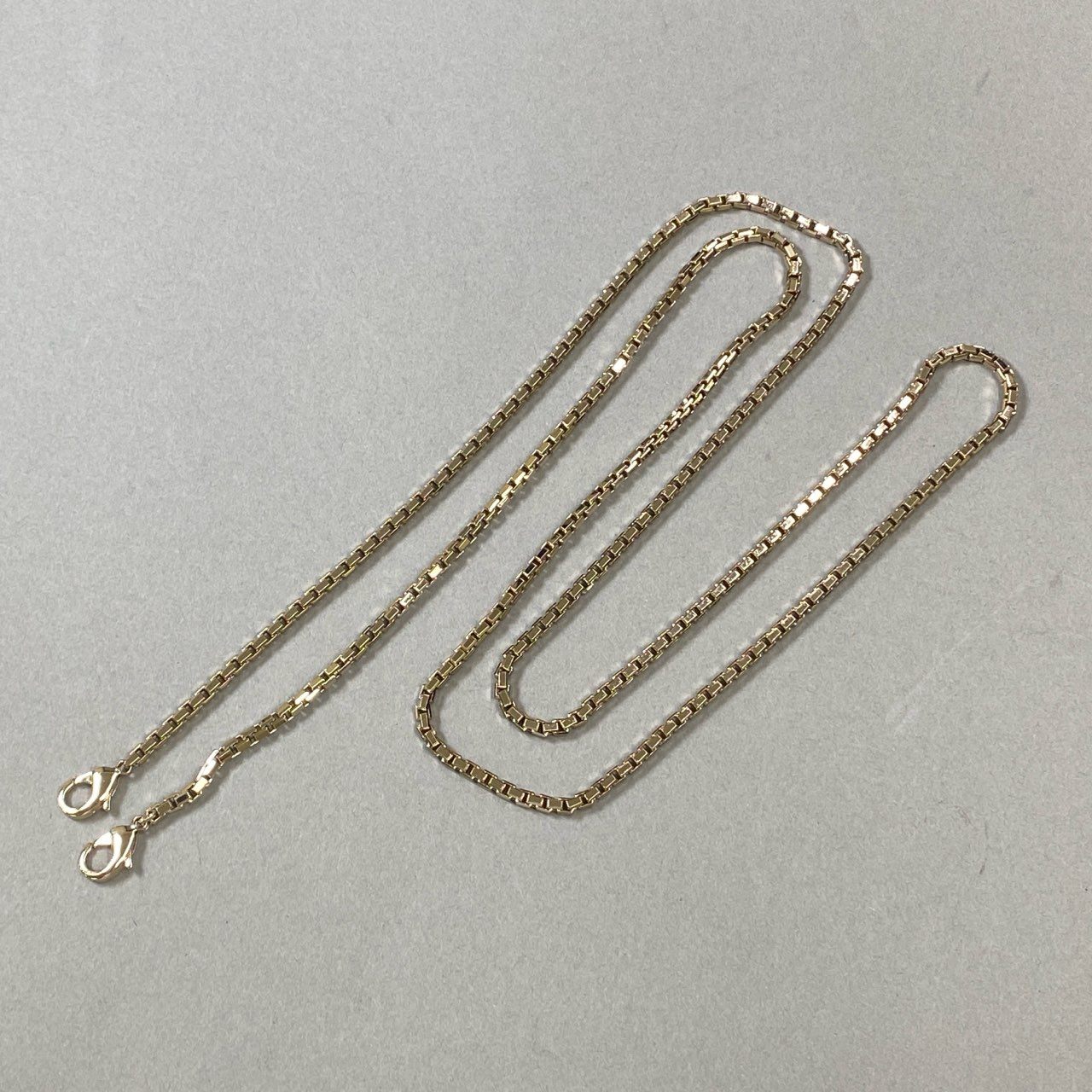 j6 《極美品》定価￥37.400 Valextra ヴァレクストラ イジィデ チェーンショルダーストラップ 124cm ピンクゴールド レディースt18r