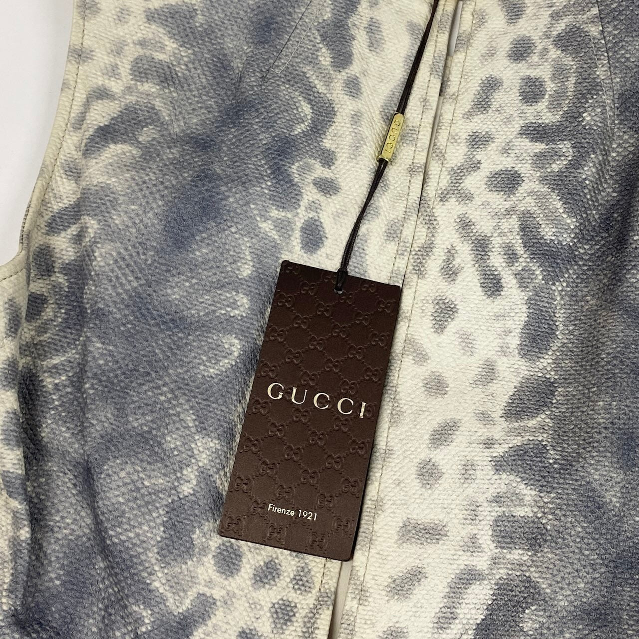 Ec31 GUCCI グッチ パイソンプリント シープスキン ワンピース Python Print Sheep Skin Dress サイズ36 グレーt18r