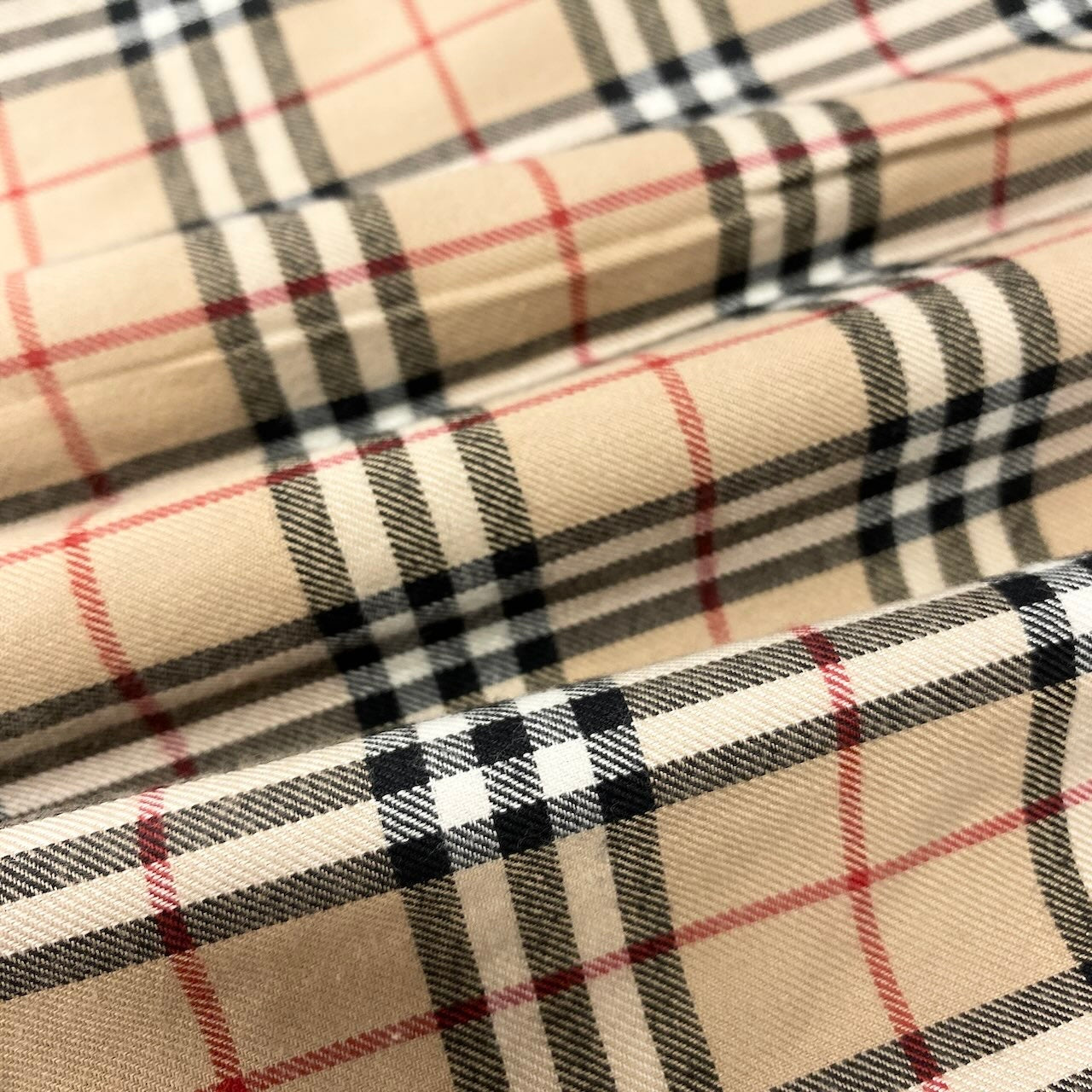 86d9 Vintage Burberrys バーバリーズ ホース刺繡 ノバチェック 長袖シャツ トップス 2 ベージュ系 コットン メンズu02t