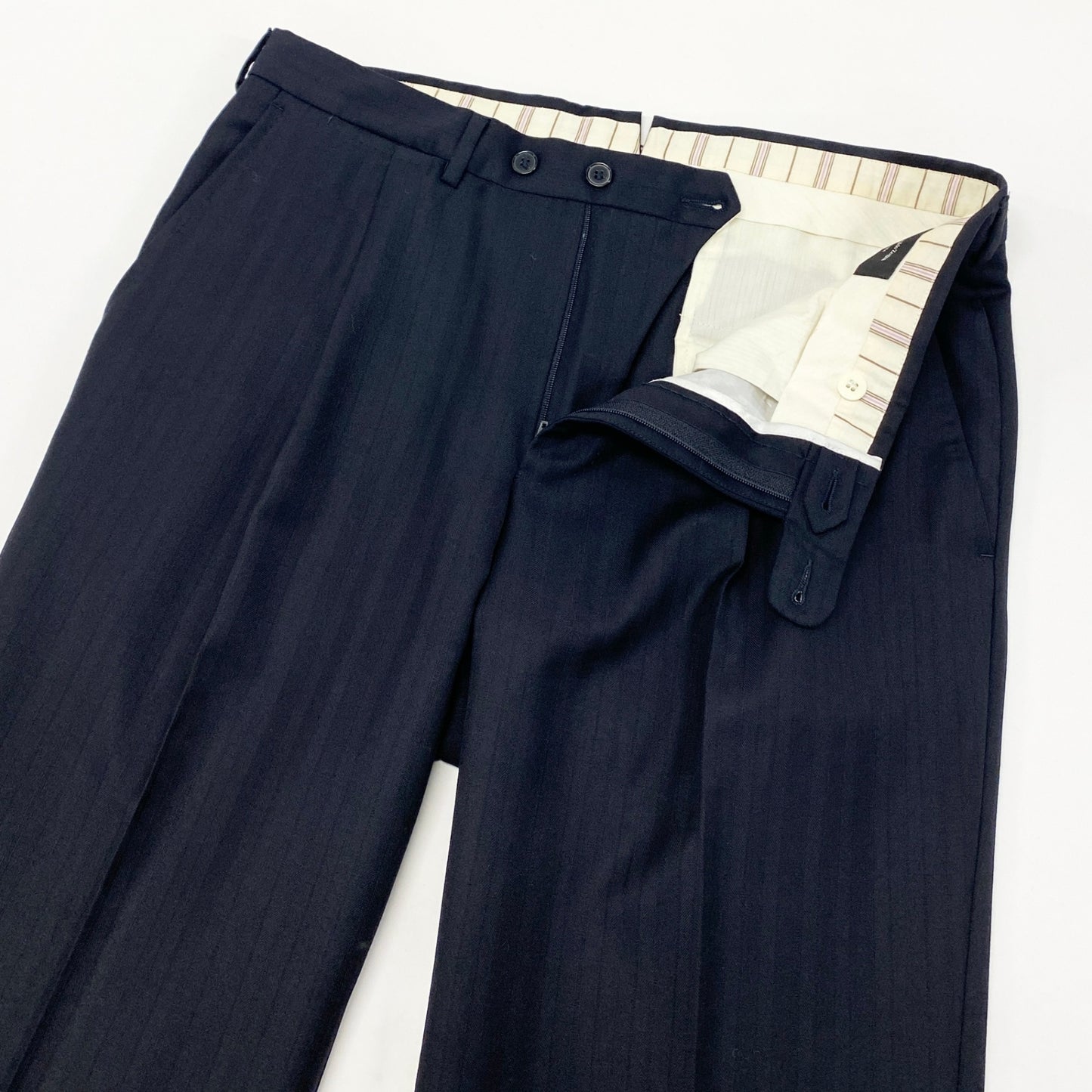 17k10 Ermenegildo Zegna エルメネジルドゼニア セットアップ スーツ ビジネス フォーマル   48Rサイズ ネイビー メンズu02t