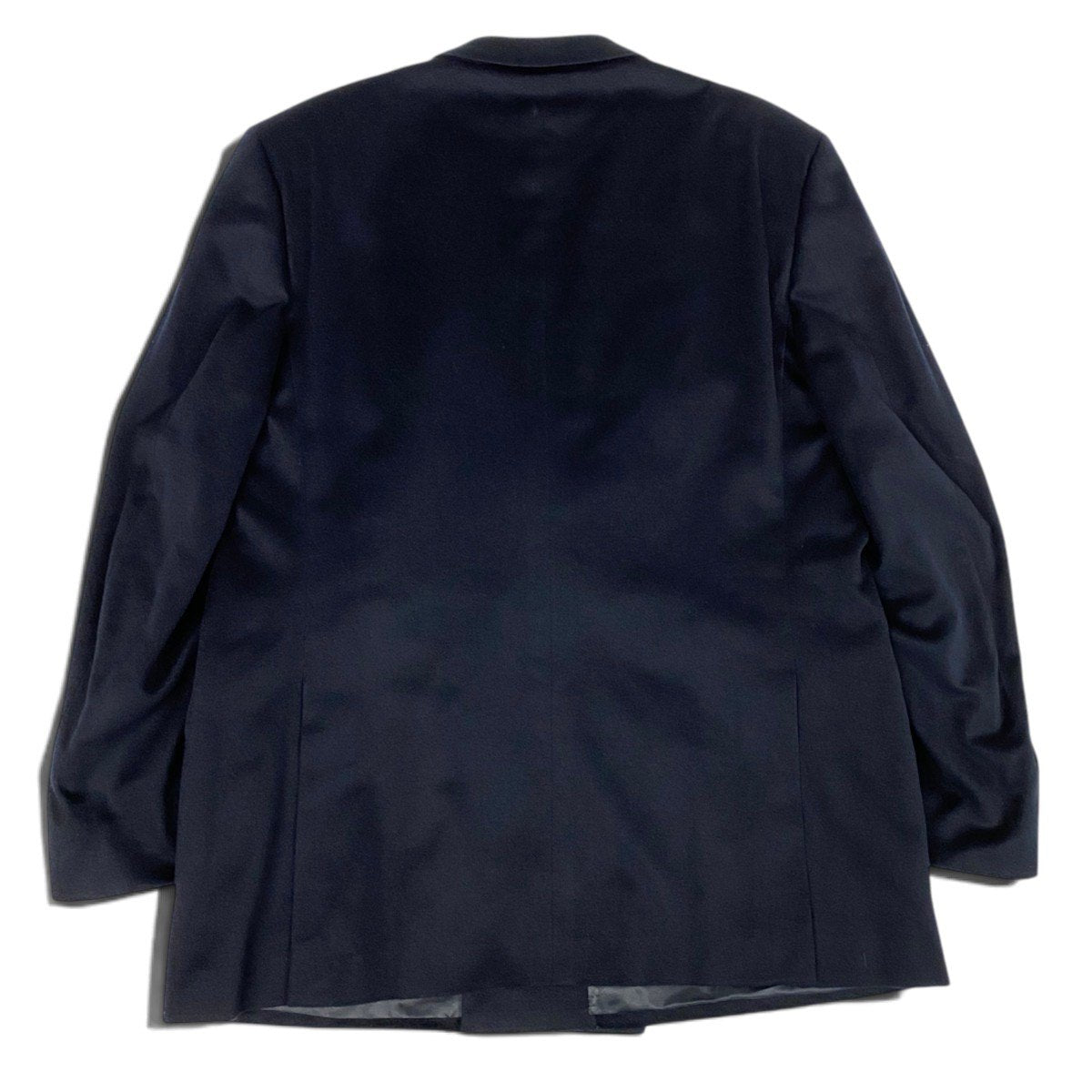 Mi4 YVES SAINT LAURENT イヴサンローラン テーラードジャケット ダブルブレスト YSLボタン 金ボタン 54 ブラック カシミヤ メンズ 紳士服o07t
