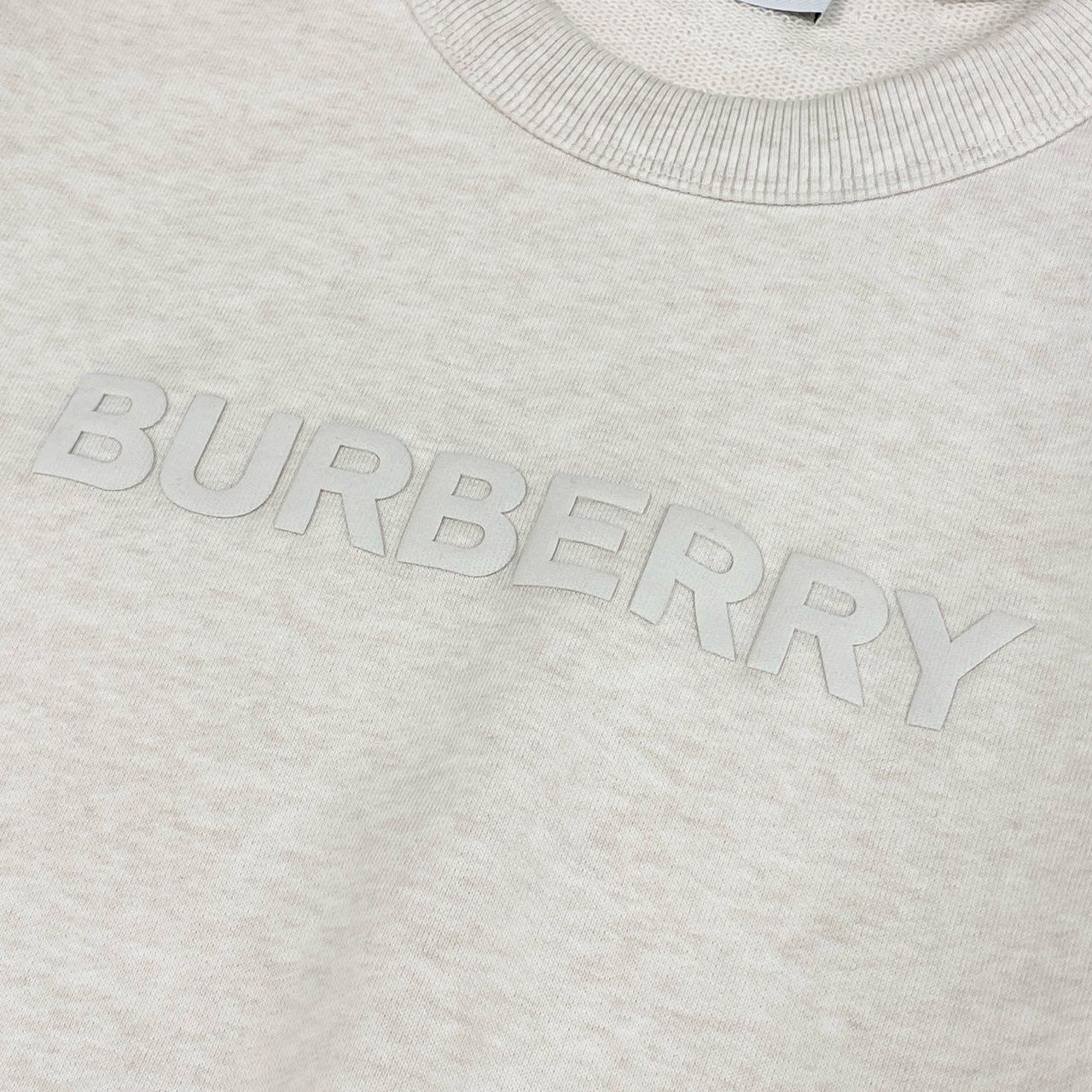 32a4 《美品》 BURBERRY バーバリー バーロウ ロゴプリント スウェットシャツ 8068710 L ホワイト 画像参照 トレーナー クルーネック トップス