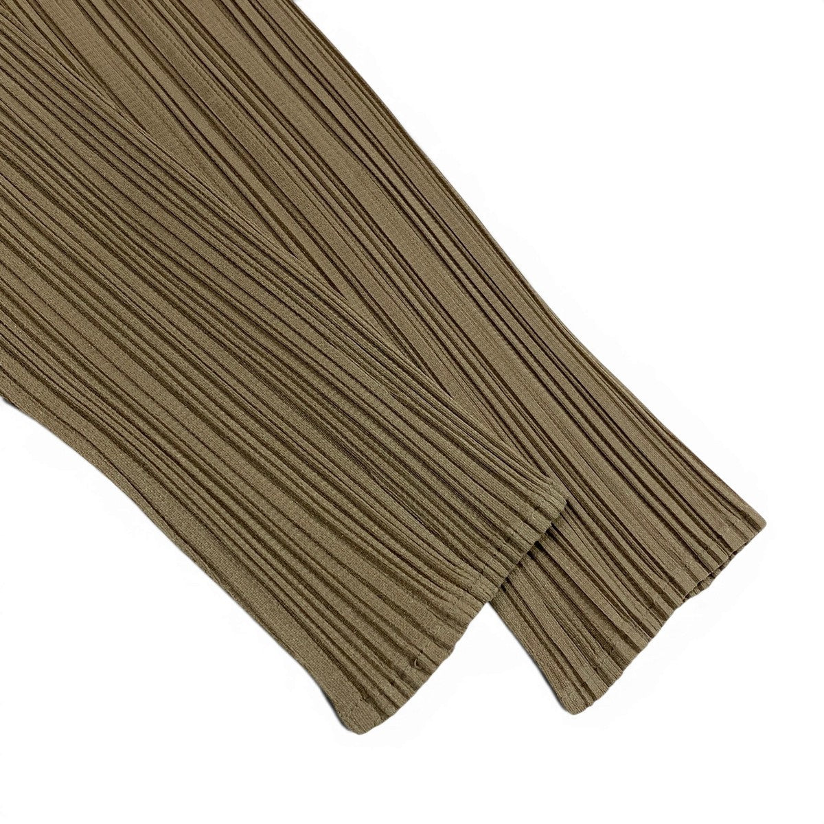 Ag10 PLEATS PLEASE プリーツプリーズ ロングスリーブ カットソー プリーツ加工 PP61-JK304 サイズFree グリーン系 ポリエステル100％ レディースu02t