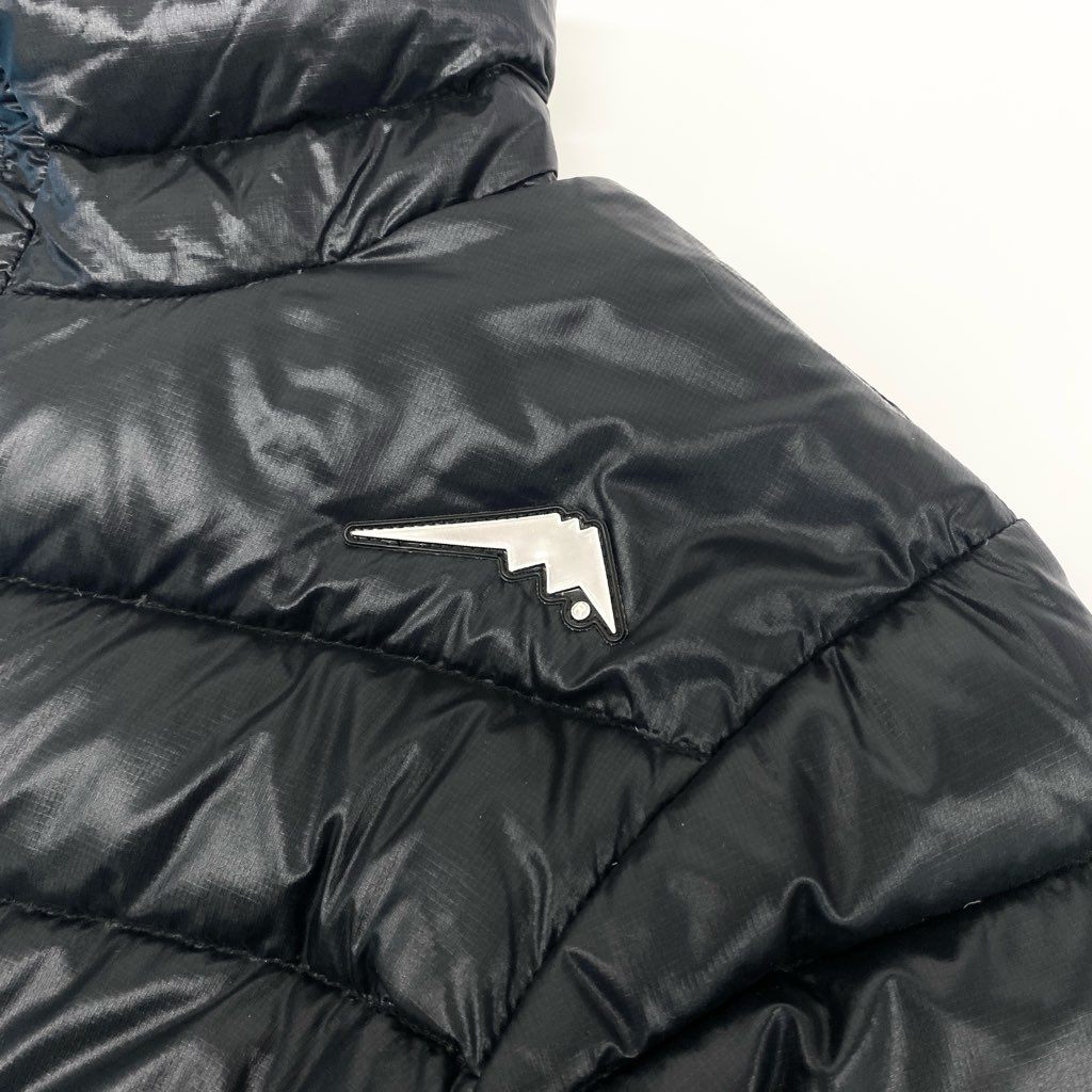 39l15 KUSHITANI クシタニ ホワイトグース ダウンジャケット アウター  Lサイズ ブラック ナイロン メンズo07t