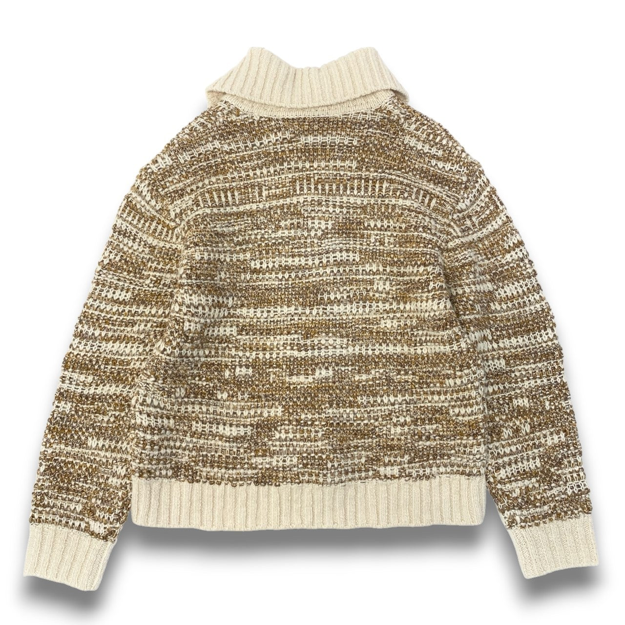 25c7 CMMN SWDN コモンスウェーデン BUTTON KINT ニットカーディガン サイズM ベージュ系 メンズ トップスk02i