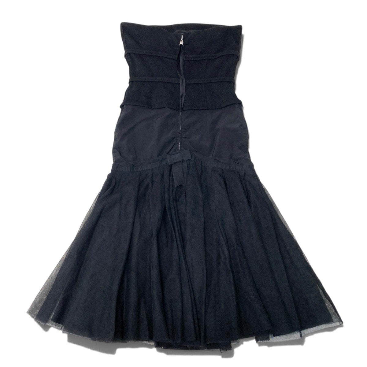 i13 《未使用品》 LOUIS VUITTON ルイヴィトン ヴィンテージ ギャザー ビスチェドレス ワンピース Vintage Gathered Bustier Dress Black Size 36t18r