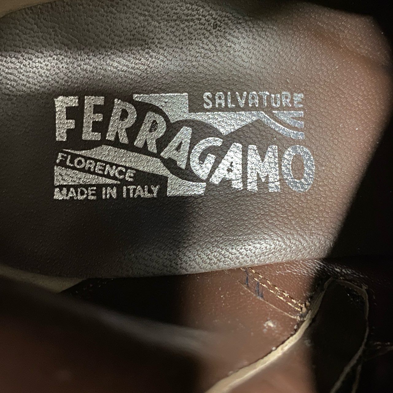 3e14 Salvatore Ferragamo サルヴァトーレフェラガモ スウェード サイドゴアジップブーツ ミドルブーツ サイズ6 1/2 テラコッタカラー スウェードレザー メンズ 紳士靴 男性用