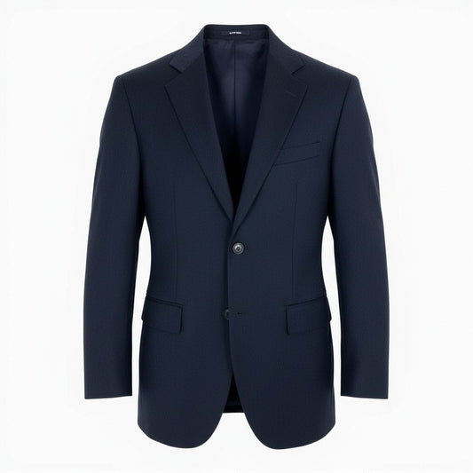 37a19 【美品】 J.PRESS Jプレス ジェイプレス テーラードジャケット アンコンジャケット ウールブレンド〇 メンズ 紳士服 サイズL ネイビーu02t