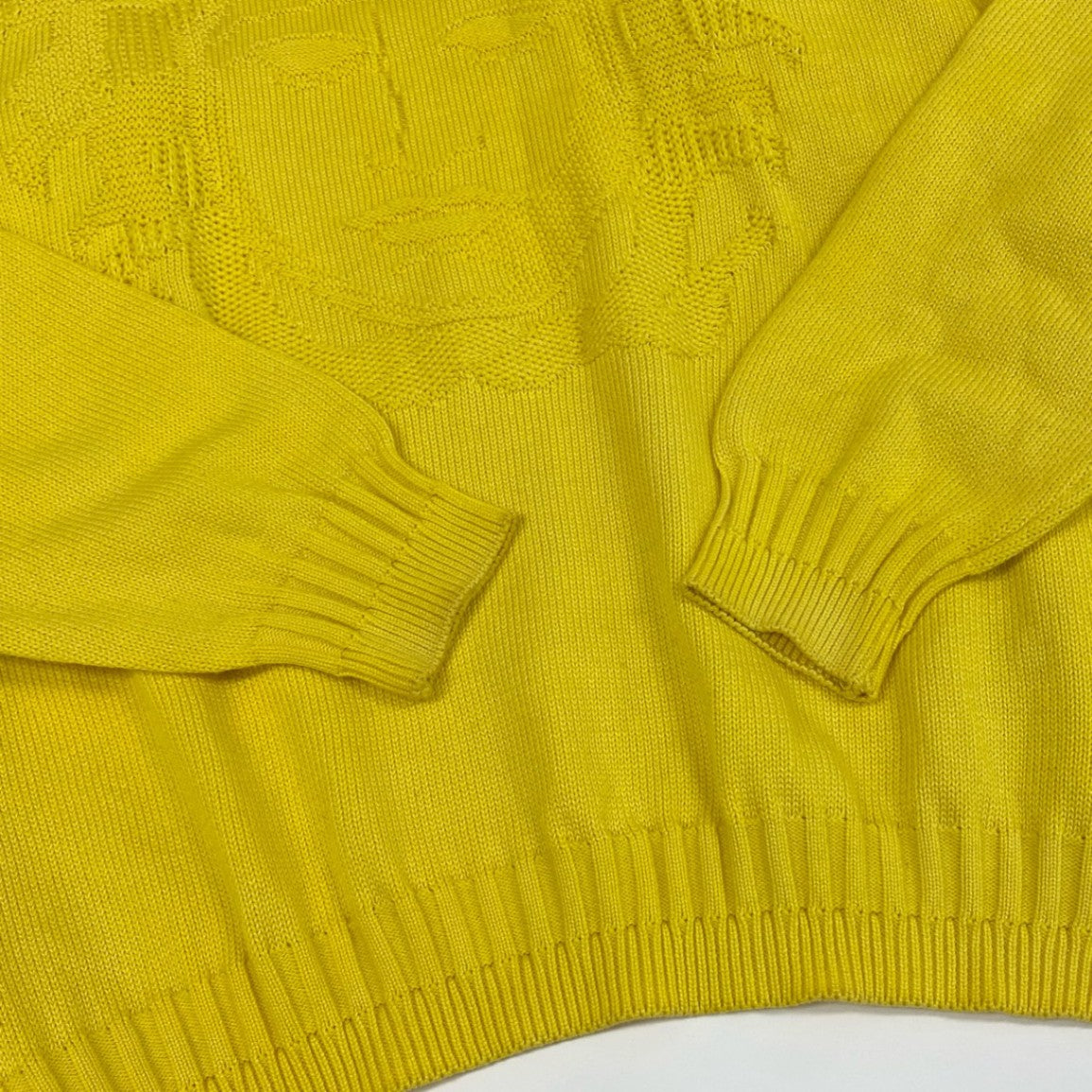 1L27 Vintage Versace ヴィンテージ ヴェルサーチ Medusa Jacquard Cotton Knit Sweater コットンニット セーター Size L メンズ 男性用k02i