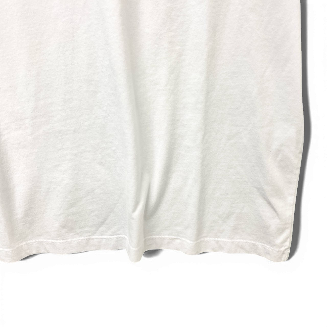 75c13 《美品》 MAISON KITSUNE メゾンキツネ フォックスヘッド 半袖Tシャツ カットソー トップス L ホワイト コットン メンズu02t