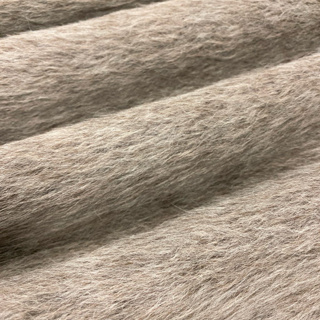 33l24 ALTUNA AGNONA アニオナ アルパカ ウール チェスターコート サイズ44 グレージュ イタリア製 アウター 女性服t18r