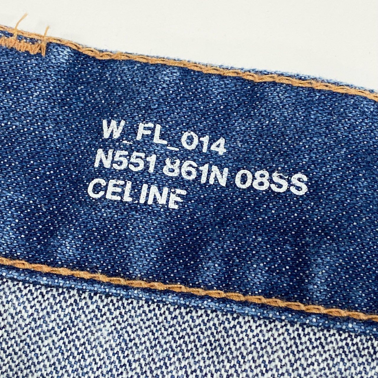 10a13 CELINE セリーヌ フレアデニム ジーンズ トリンオフ インディゴ レディース 女性用 N551 861N 08SS 26 コットン100％o07t