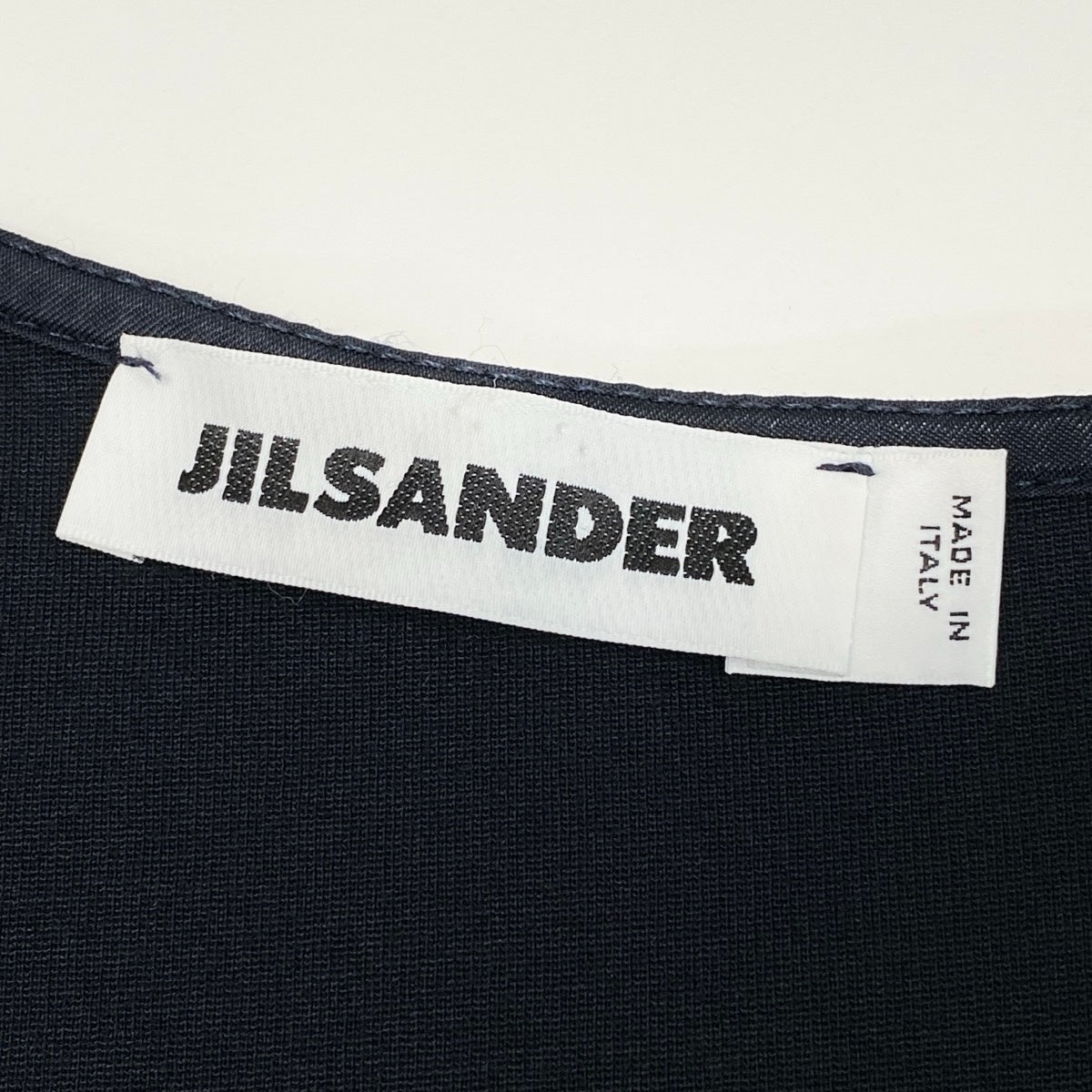 Ee25 【美品】 JIL SANDER ジルサンダー アシンメトリーワンピース ドレスワンピース サイズ40 ネイビー レディース 女性服ta1