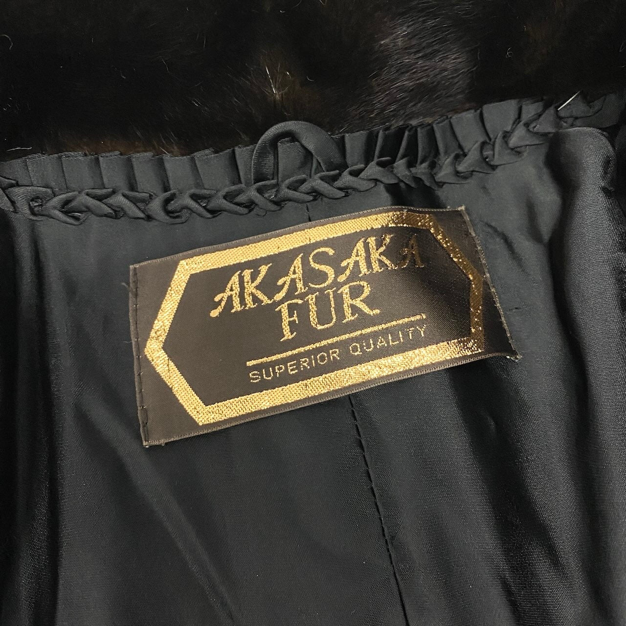 25c14 《5つ星》 AMERICAN FUR AWARDS アメリカンファーアワード デミバフミンク ロングコート サイズF ブラウン 最高級本毛皮 Mink Fur Long Coat タグ付t18r