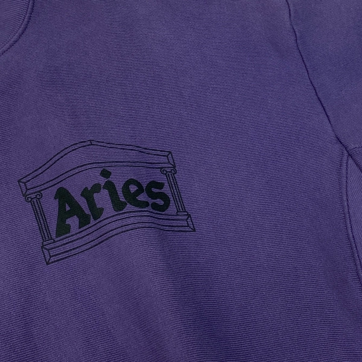 70g1 【未使用タグ付】 Aries アリーズ 2023AW Premium Tenple Sweatshirt スウェットトレーナー サイズL パープル コットン100％ ユニセックス 男女兼用u02t