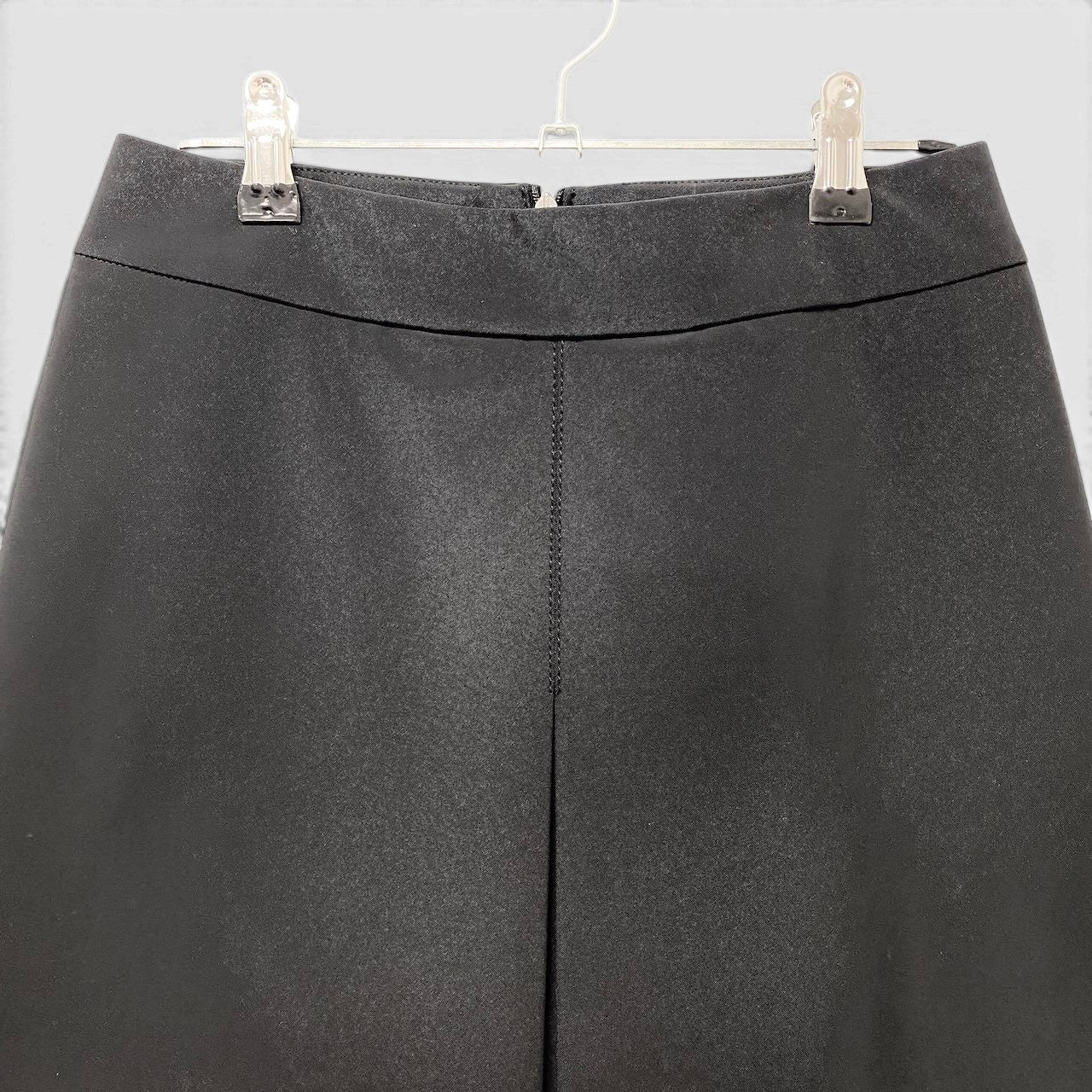 9f17 PRADA SPORT プラダスポーツ 台形スカート 膝丈スカート バックジップ 伸縮ストレッチ 21H228 サイズ36 ブラック レディース 女性服u02t
