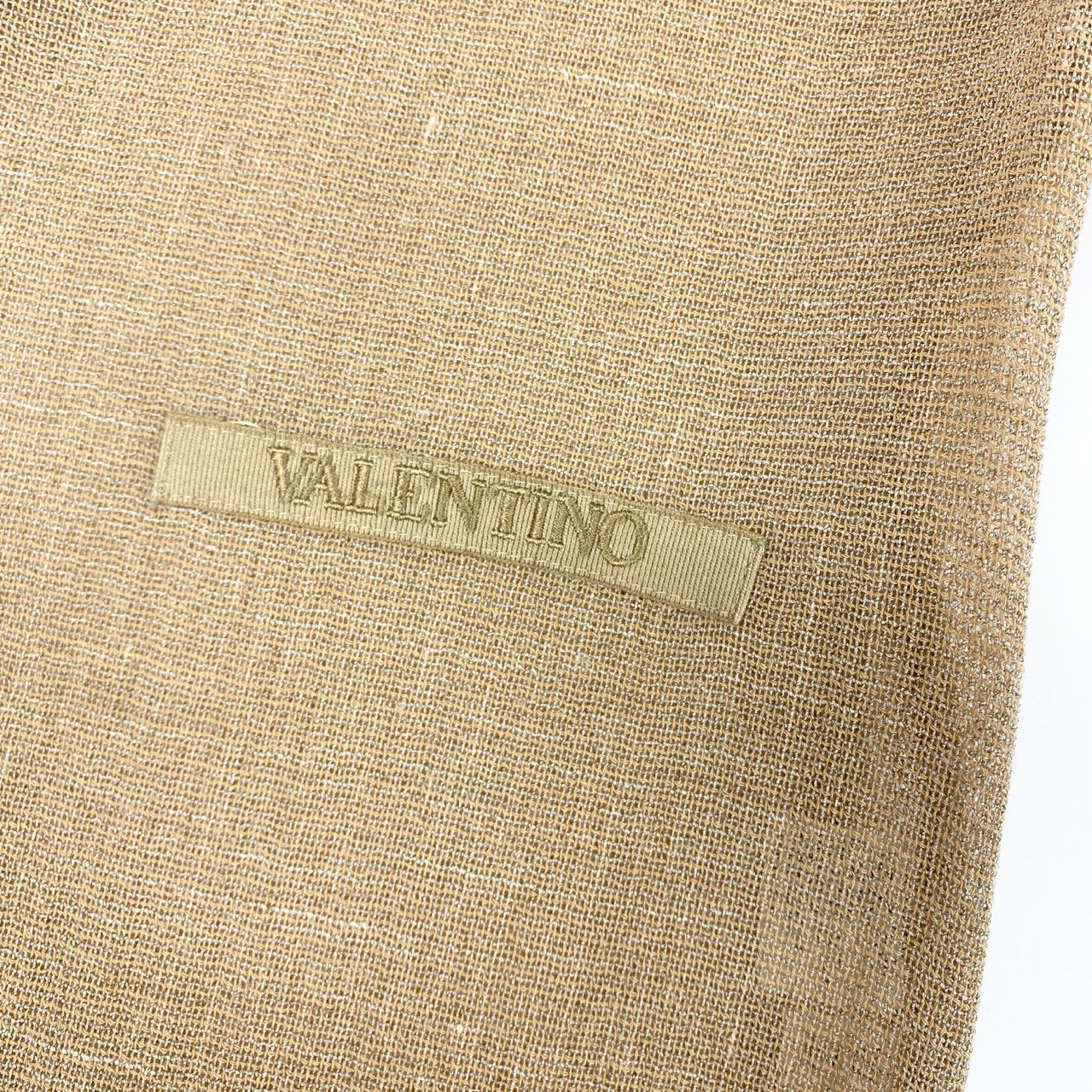 31b12 VINTAGE VALENTINO ヴィンテージ ヴァレンティノ ロゴ刺繍 半袖ポロシャツ プリーツスカート Logo Embroidered Set Up 8 ベージュ レディースk02i