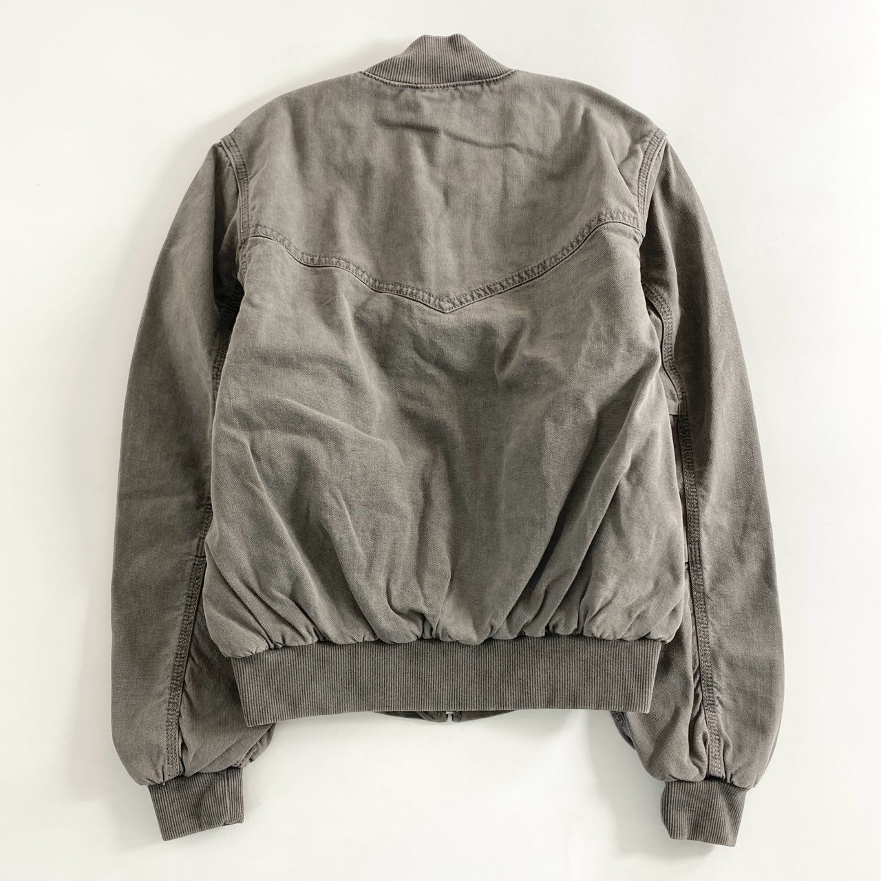 59e12 《未使用保管品》 タグ付 Carhartt WIP カーハート ダブルアイピ― SANTA FE BOMBER サンタフェボンバー ジャケット ブルゾン I030284 XSサイズ ブラック グレー コットン