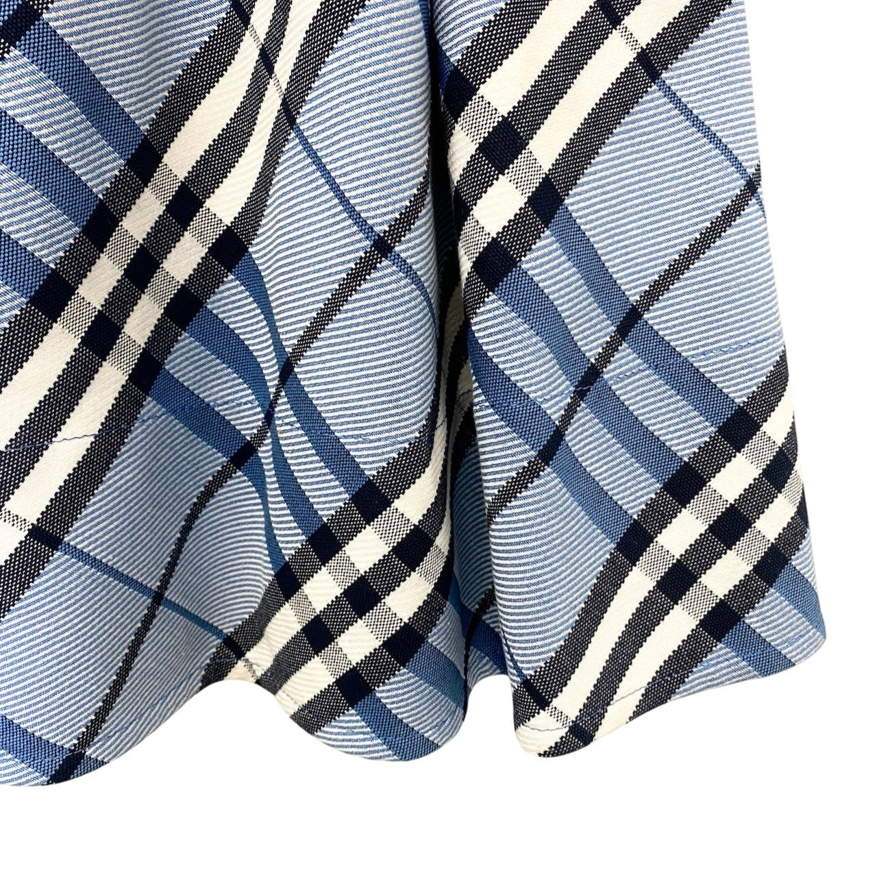 73c31 BURBERRY BLUE LABEL バーバリー ブルーレーベル チェック柄 ワンピース サイズ36 ブルー 日本製t18r