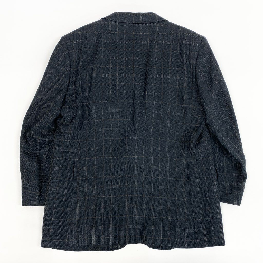 62l24 BURBERRY バーバリー テーラードジャケット シングルジャケット スーツジャケット チェック柄 コットン100％ メンズo07t