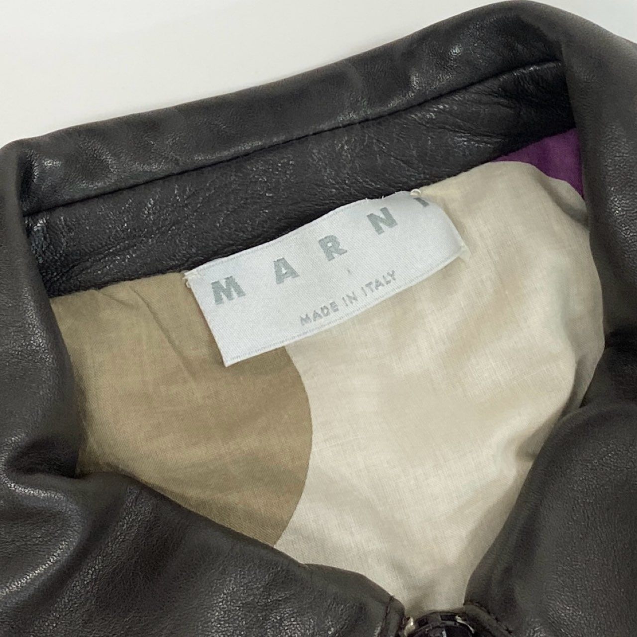 Hc2 MARNI マルニ ヴィンテージ ハラコ カウヘアー レザーコート サイズ42 ブラウン レディース コート アウターk02i