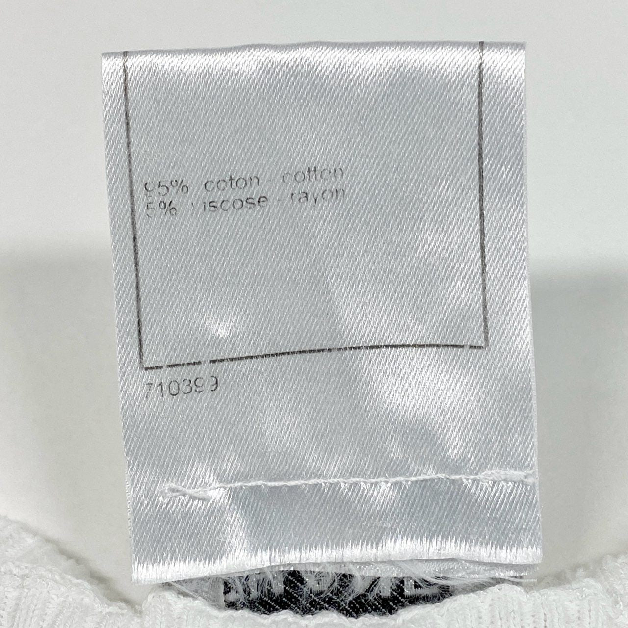 Cb19-2 CHANEL シャネル 2004年 P23260 ココマークデザイン サイドメッシュ 半袖ニット カットソー サイズ38 ホワイト レディース トップス 2ta1